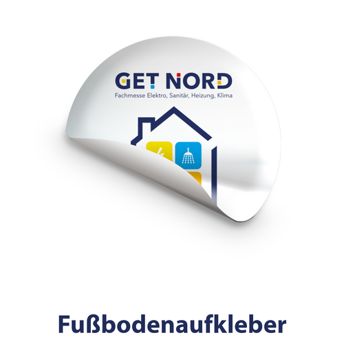 Fußbodenaufkleber