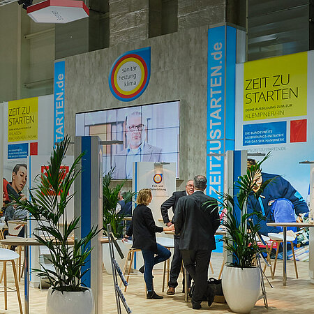 Stand des Unternehmens "Sanitär, Heizung, Klima"