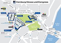 Hamburg Messe route map Hamburg City