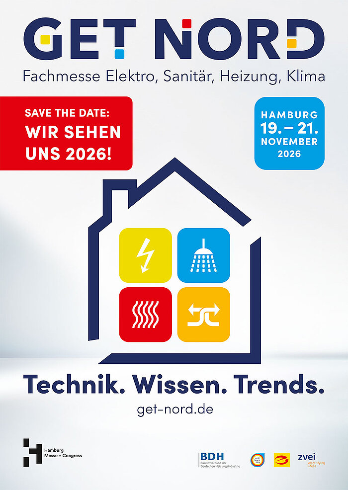 GET NORD Poster: Technik. Wissen. Trends. Save the date: Wir sehen uns 2026! Hamburg, 19.-21. November 2026